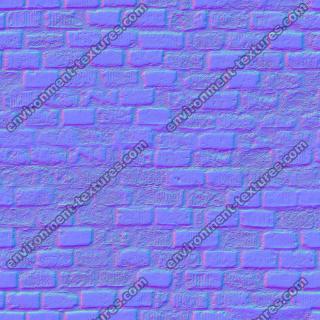 seamless wall bricks normal map 0008